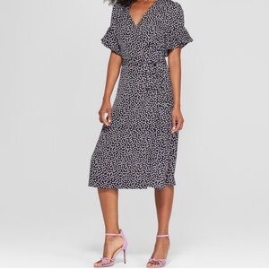 Polka Dot Wrap Dress